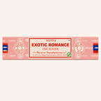 Fournisseur Encens bâtons Exotic Romance (x12) Satya | Esotericae.com, grossiste ésotérique
