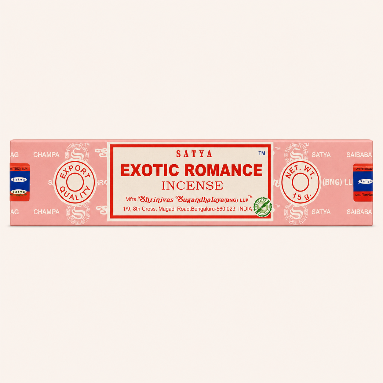 Fournisseur Encens bâtons Exotic Romance (x12) Satya | Esotericae.com, grossiste ésotérique