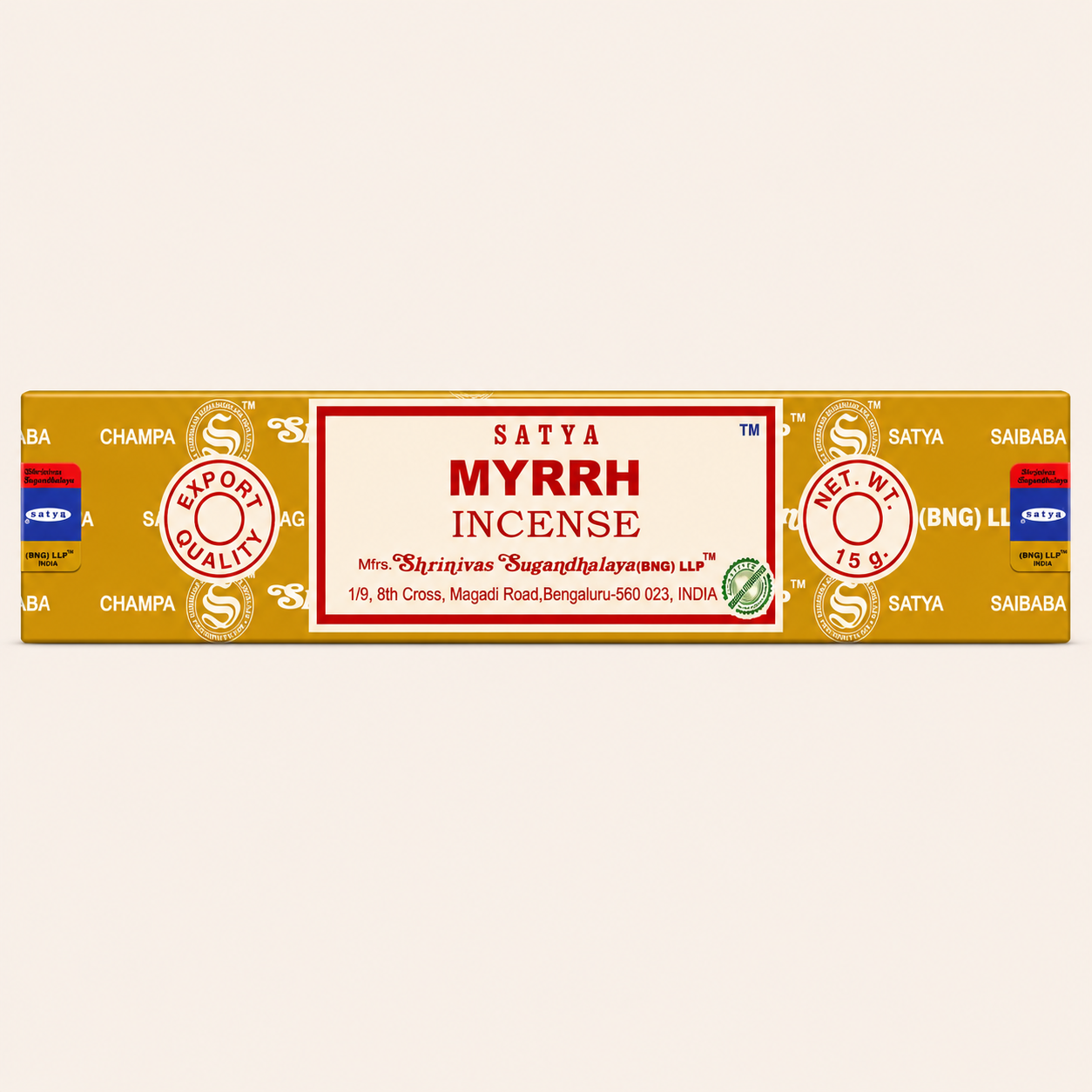 Fournisseur Encens bâtons Myrrh (x12) Satya | Esotericae.com, grossiste ésotérique