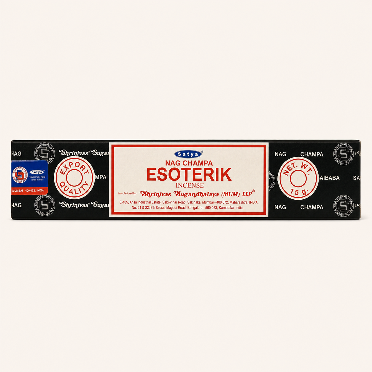 Fournisseur Encens bâtons Nag Champa Esoterik (x12) Satya | Esotericae.com, grossiste ésotérique
