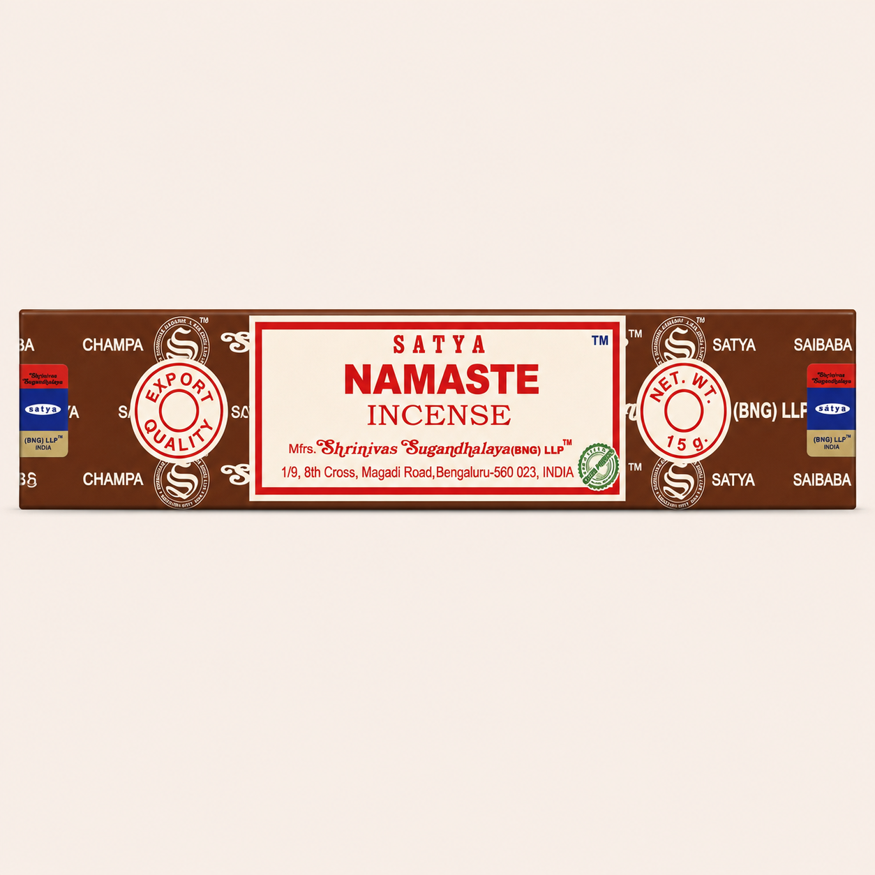 Fournisseur Encens bâtons Namaste (x12) Satya | Esotericae.com, grossiste ésotérique