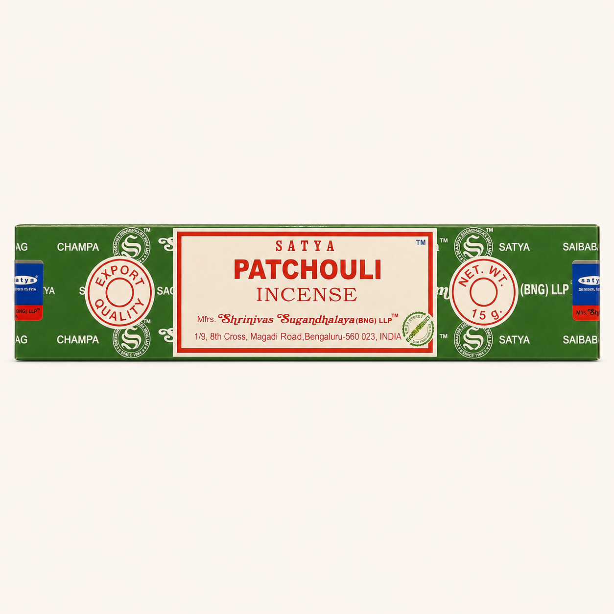 Fournisseur Encens bâtons Patchouli (x12) Satya | Esotericae.com, grossiste ésotérique