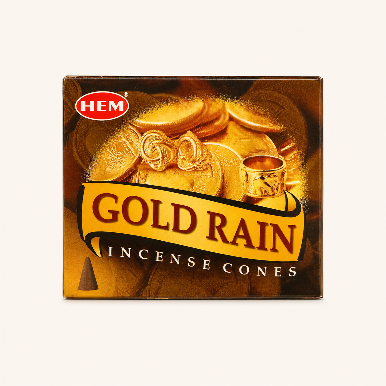 Fournisseur Encens cône Gold Rain (x10) HEM