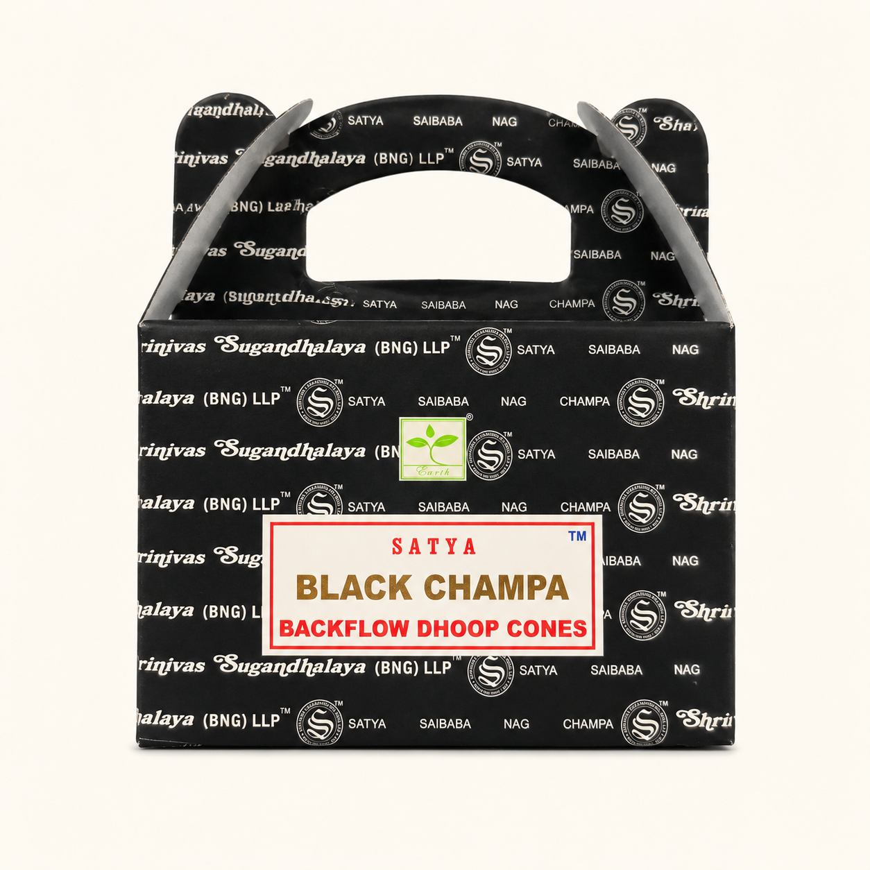 Fournisseur grossiste Encens backflow Black Champa (x24) Satya