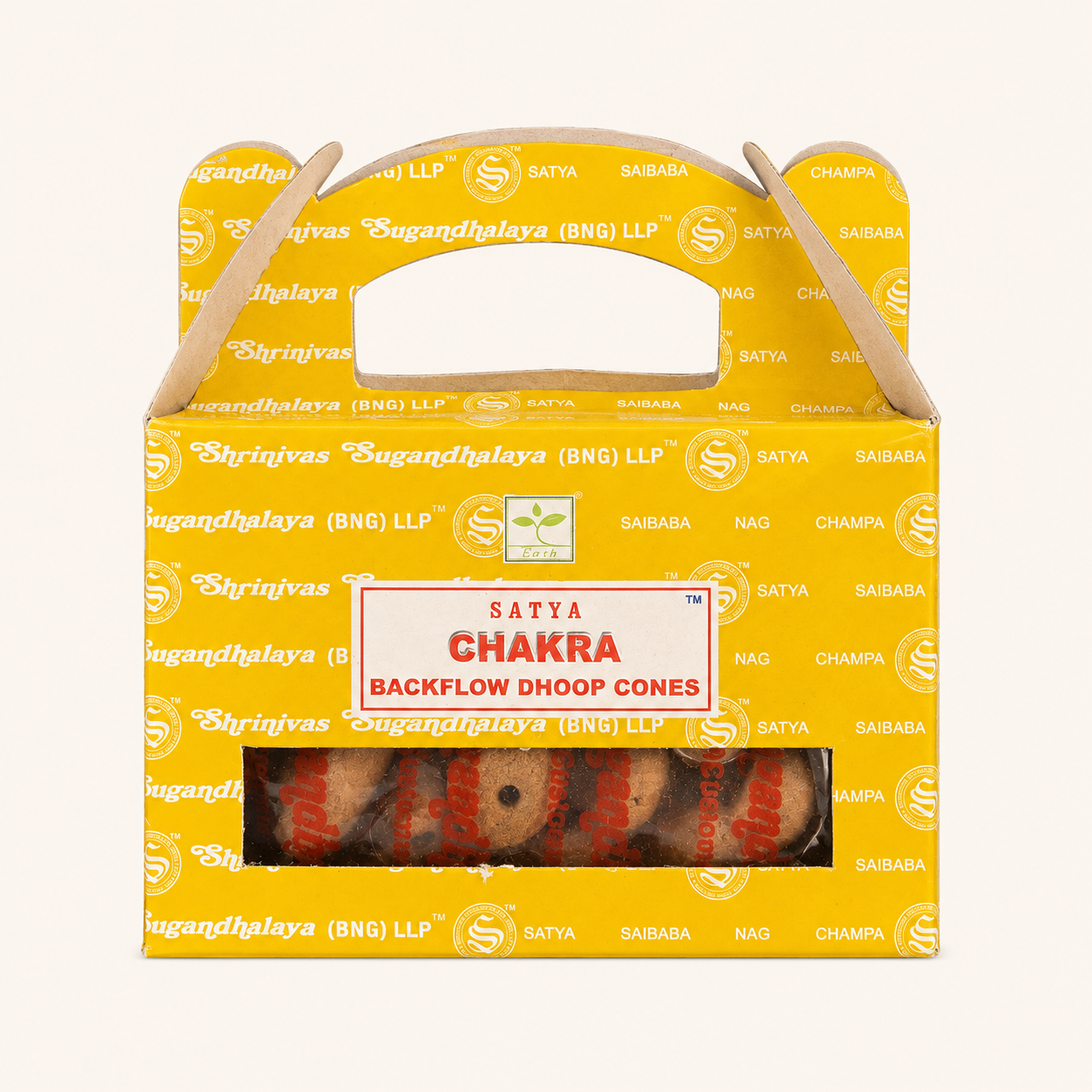 Fournisseur grossiste Encens backflow Chakra (x24) Satya
